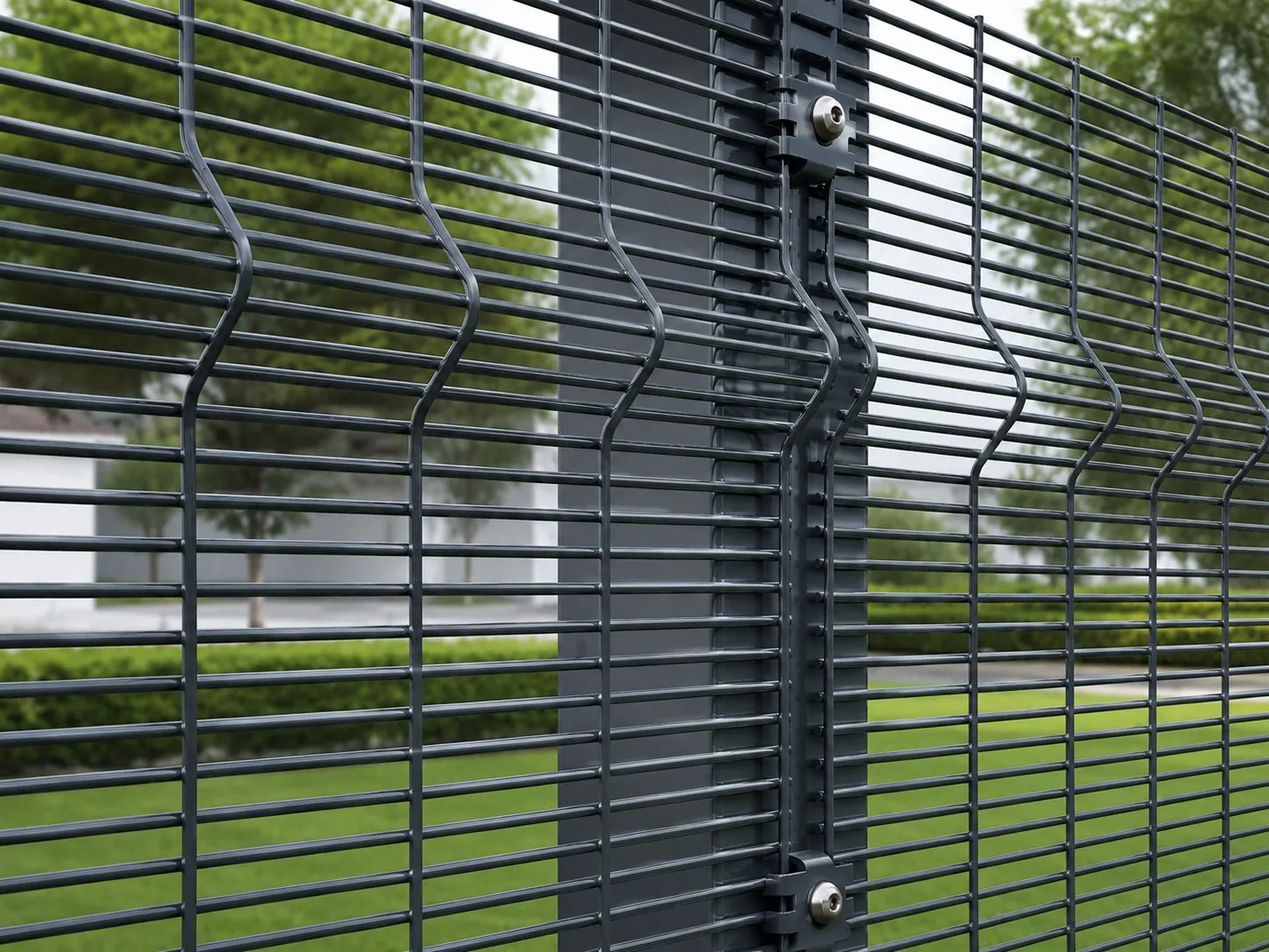 Clear View anti-climb welded mesh security fencing installed along a boundary in Gauteng