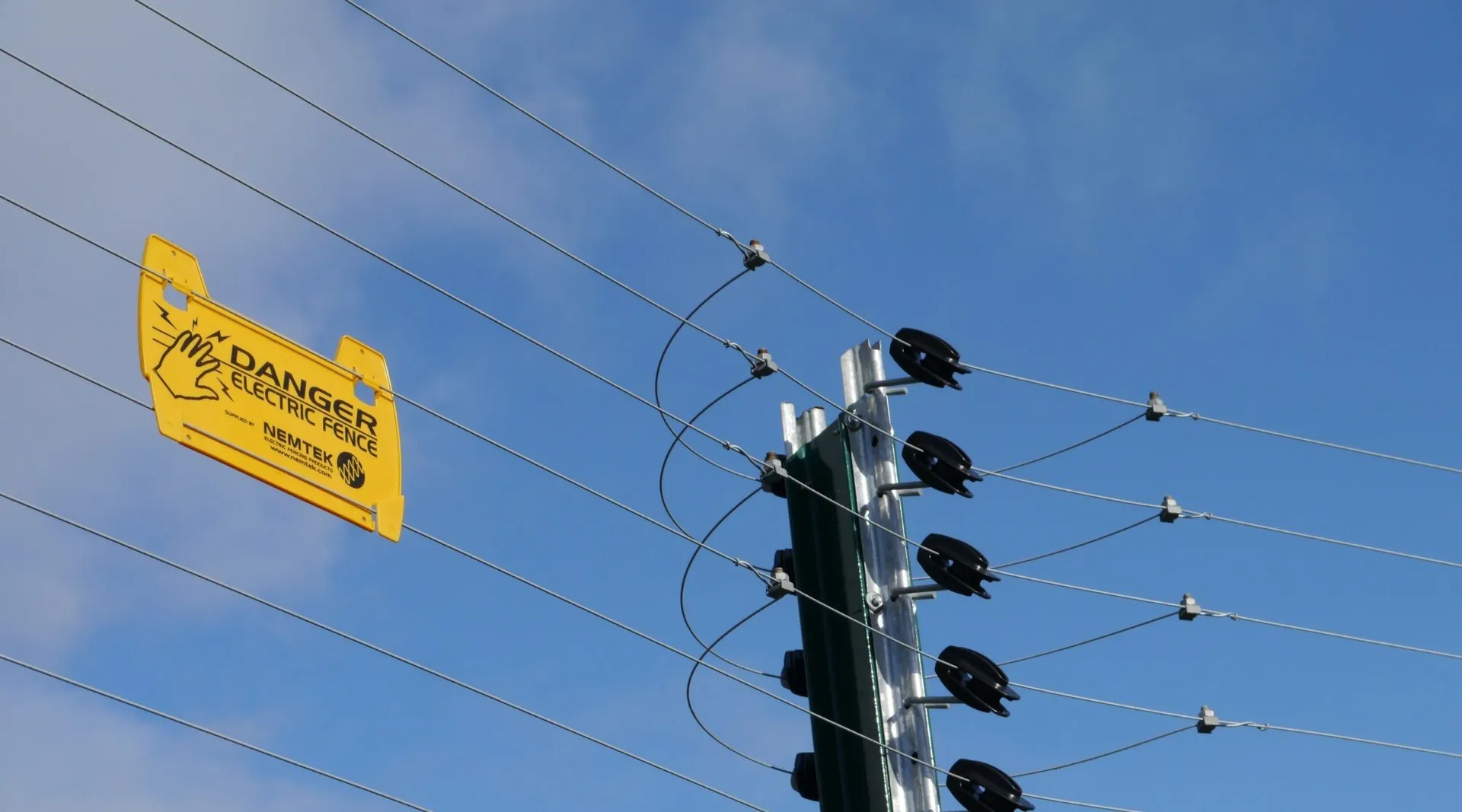 Energised electric security fencing topping a boundary wall at a Gauteng property