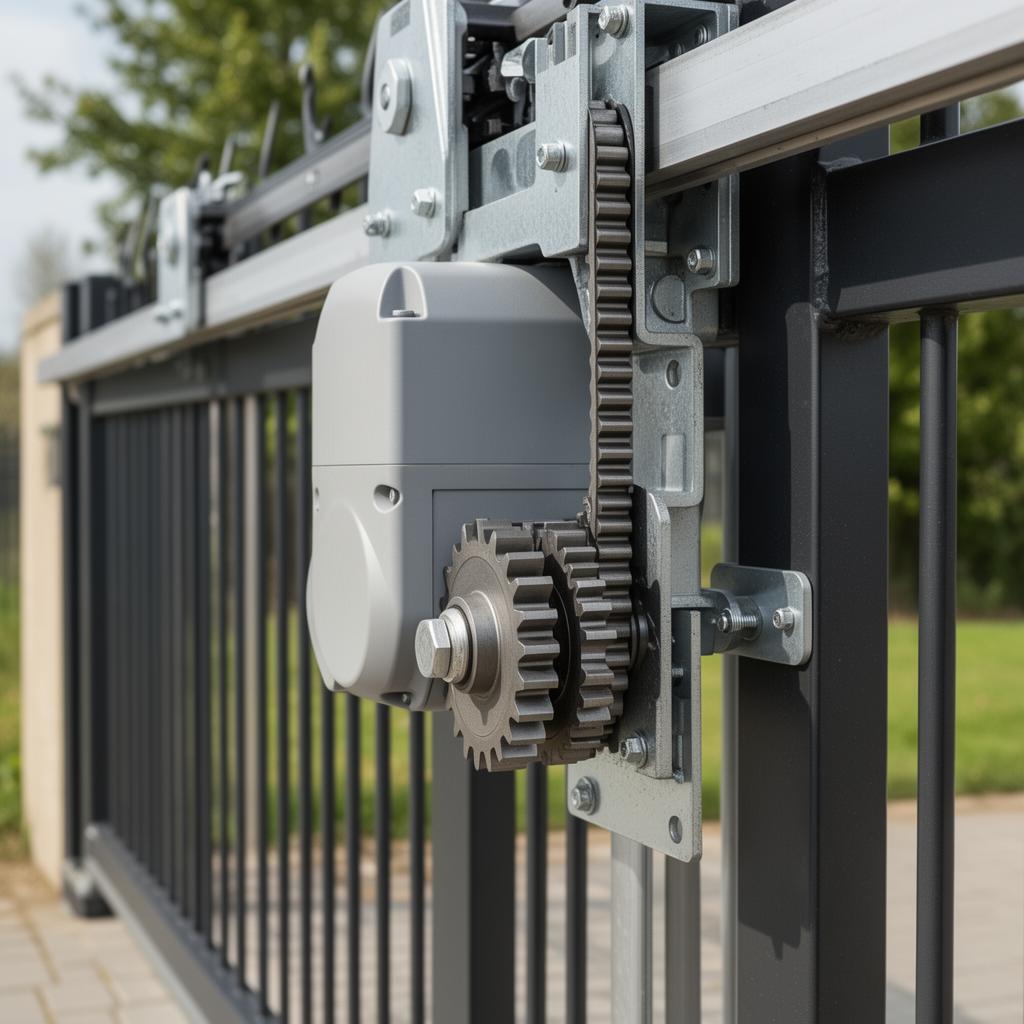 Gate motor and automation unit fitted to a sliding security gate in Gauteng